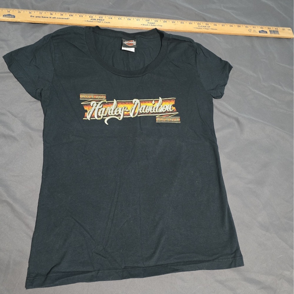 Harley Davidson Ridge Runner TN Ladies Black Short Sleeve med. Biker